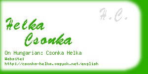 helka csonka business card